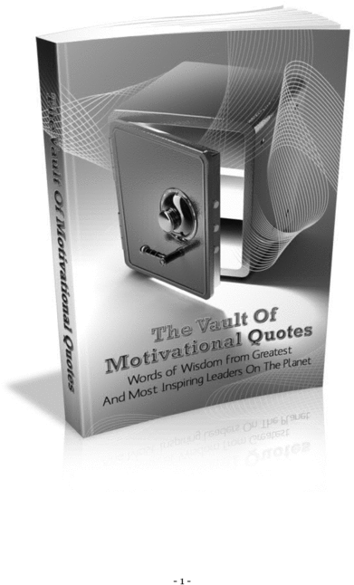Product picture The Vault of Motivational Quotes